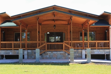 Custom remote home by Mauna Loa Cedar Homes